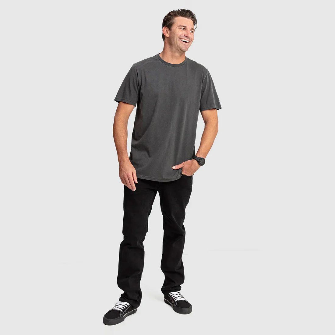 VOLCOM Wash Solid Short Sleeve Tee - Black - Image 4