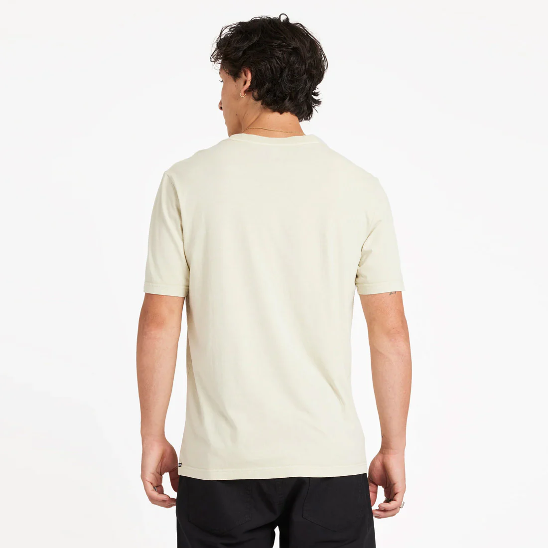 VOLCOM Wash Solid Short Sleeve Tee - Light Beige - Image 2