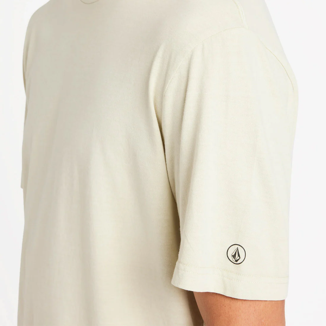 VOLCOM Wash Solid Short Sleeve Tee - Light Beige - Image 4