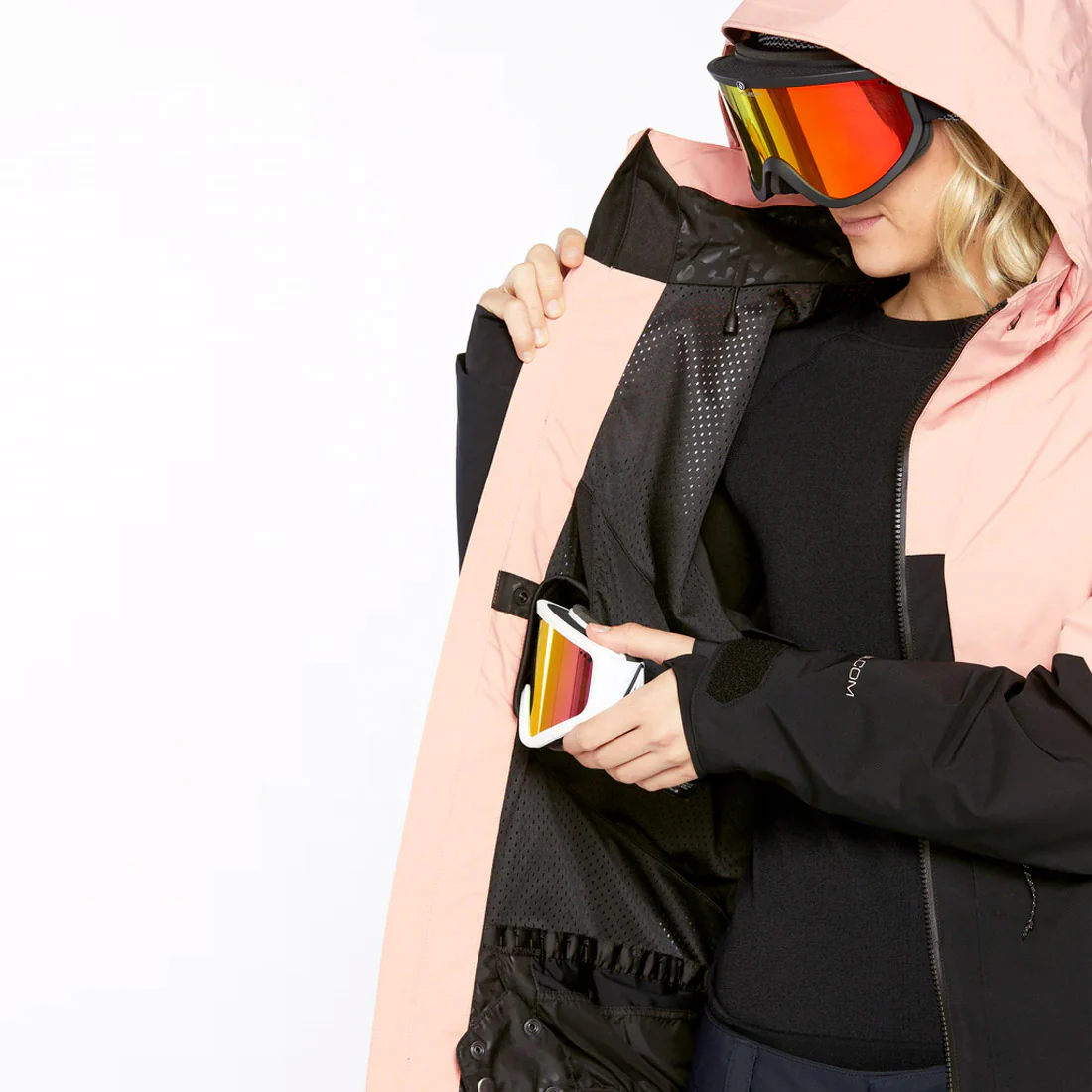 VOLCOM Women's AT Stretch Gore-Tex Jacket 2025 - Coral Haze - Image 9