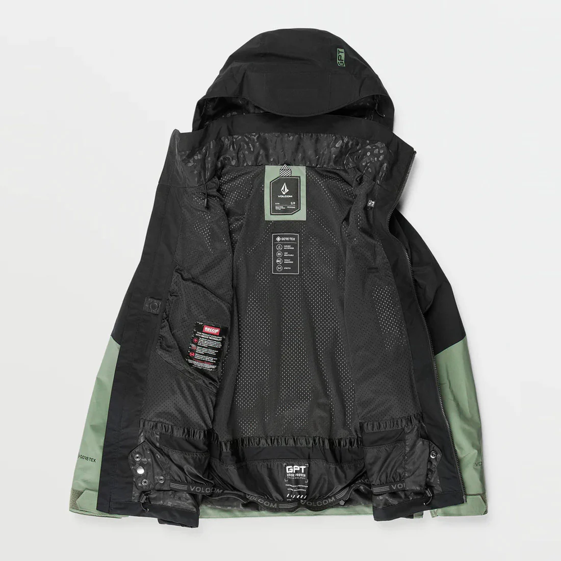 VOLCOM Women's AT Stretch Gore-Tex Jacket 2025 - Lichen Green - Image 5