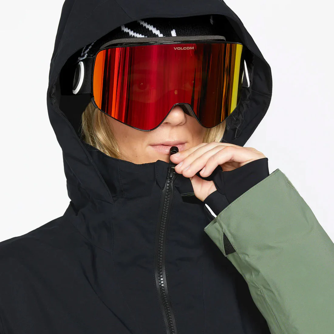 VOLCOM Women's AT Stretch Gore-Tex Jacket 2025 - Lichen Green - Image 6