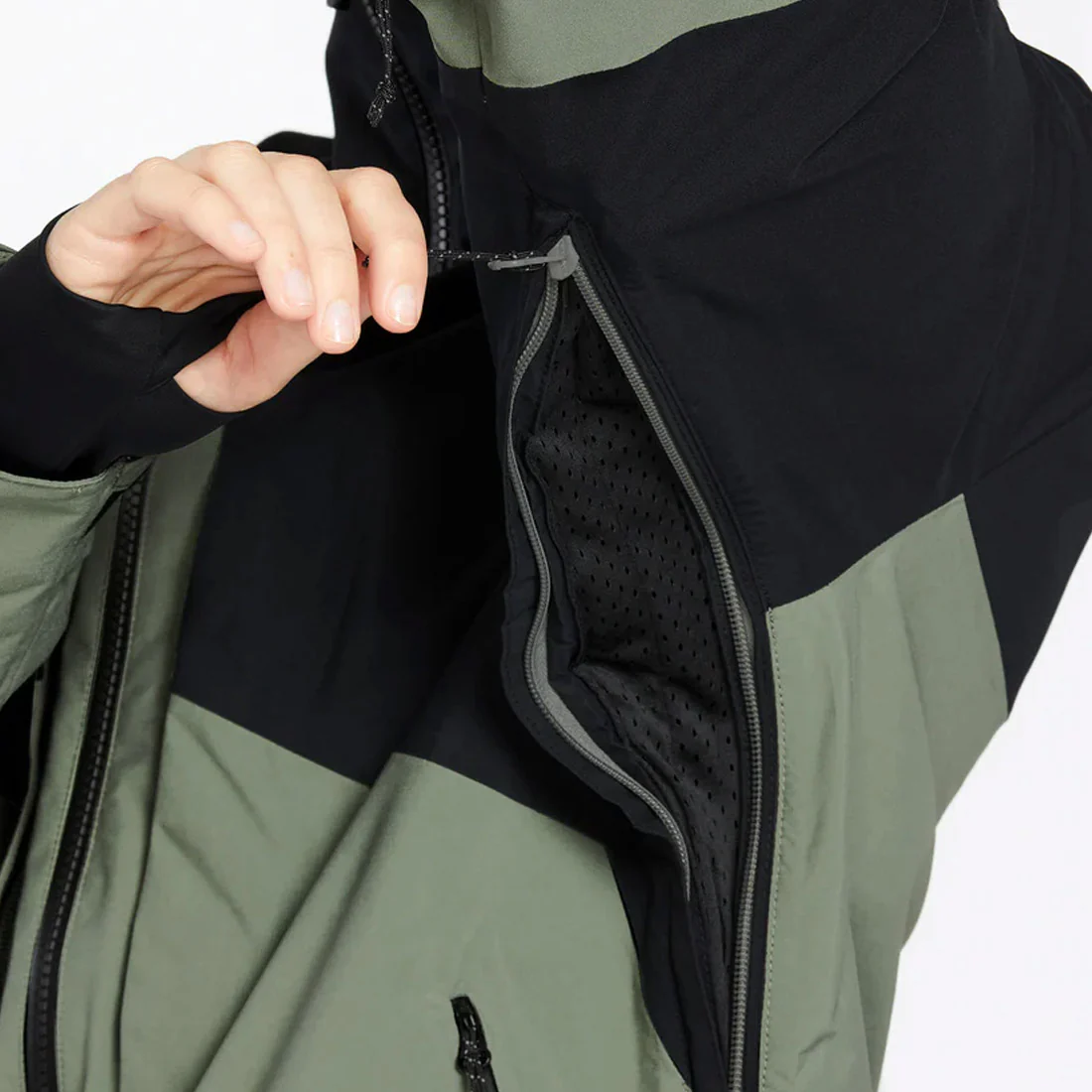 VOLCOM Women's AT Stretch Gore-Tex Jacket 2025 - Lichen Green - Image 7
