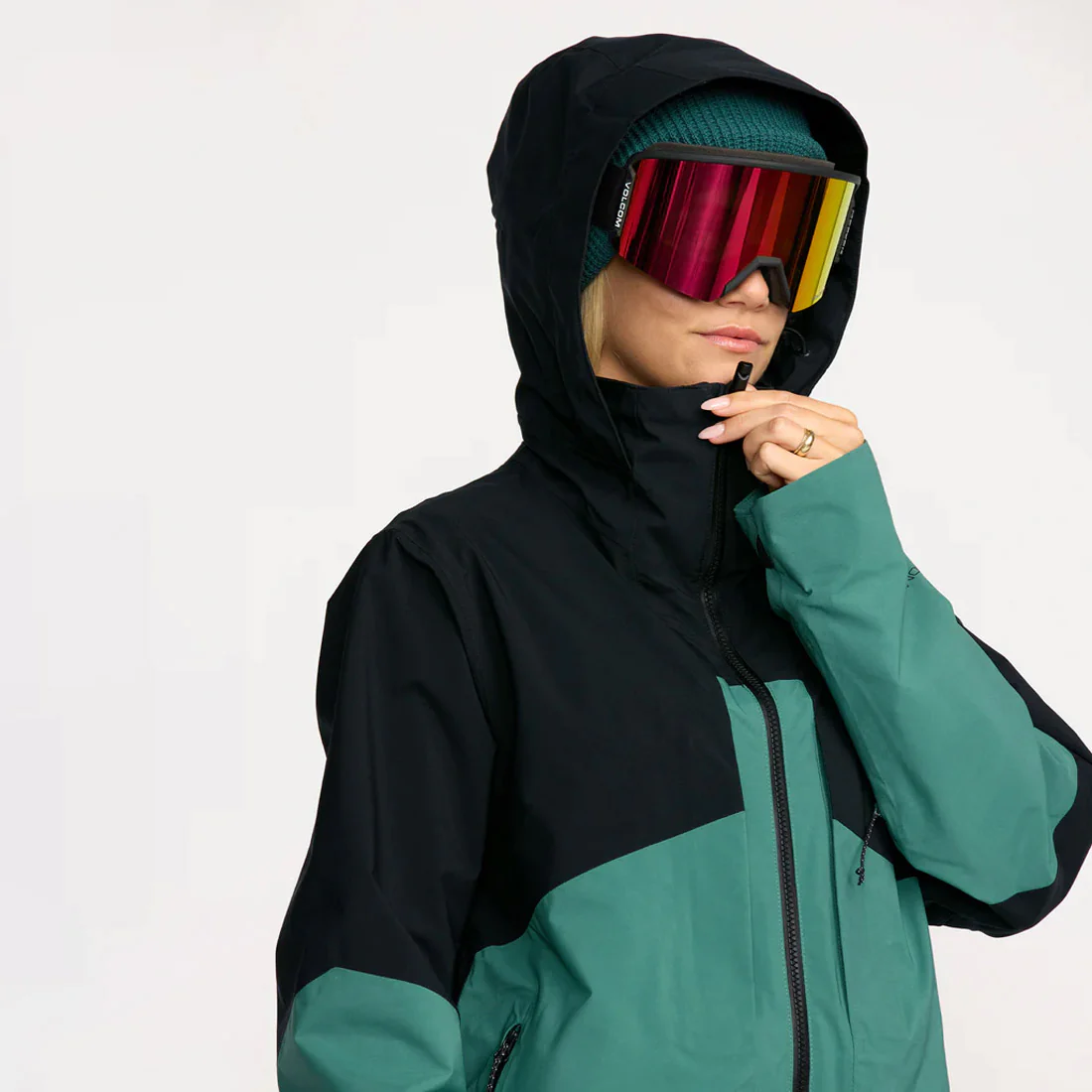 VOLCOM Women's AT Stretch Gore-Tex Jacket 2026 - Spruce Green - Image 5