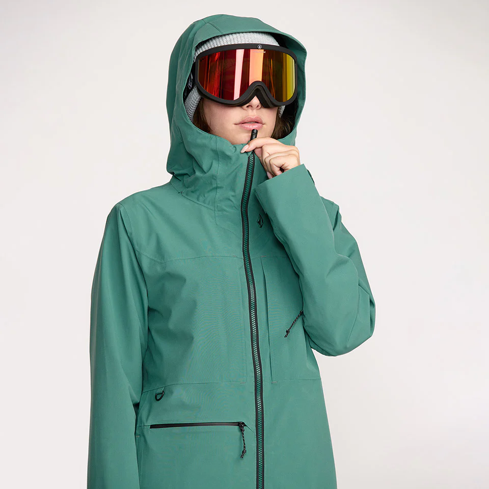 VOLCOM Women's Cloudbreaker Stretch 30K Jacket 2026 - Spruce Green - Image 5