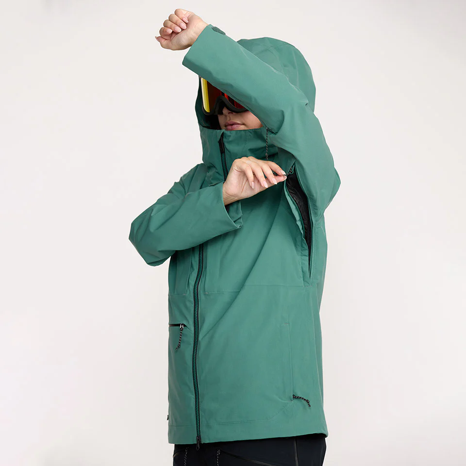 VOLCOM Women's Cloudbreaker Stretch 30K Jacket 2026 - Spruce Green - Image 7