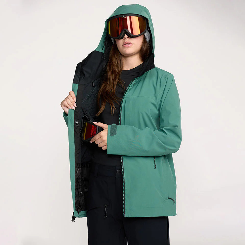 VOLCOM Women's Cloudbreaker Stretch 30K Jacket 2026 - Spruce Green - Image 8