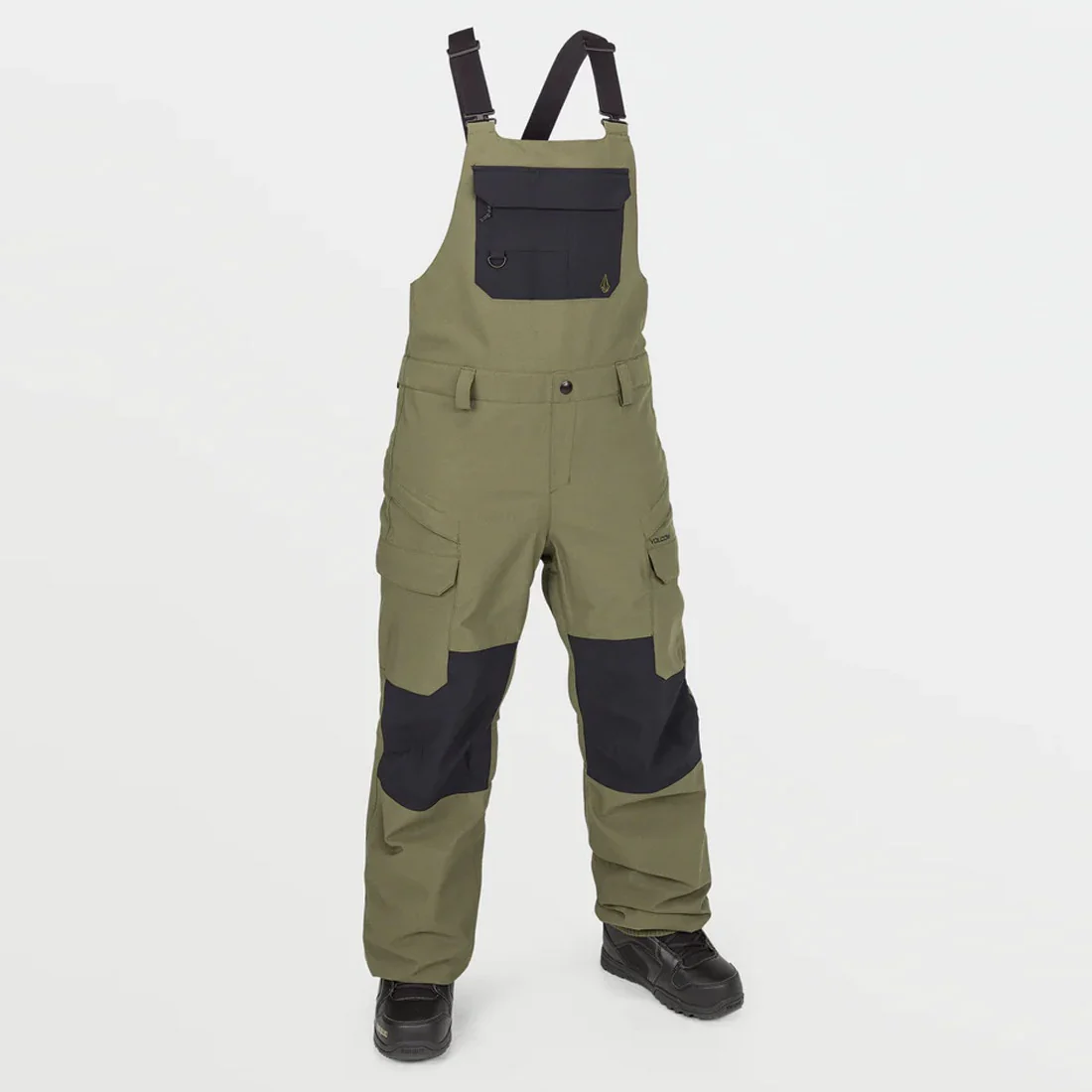 VOLCOM Women's Creston 3D Stretch Bib Overall 2025 - Ivy - Image 3