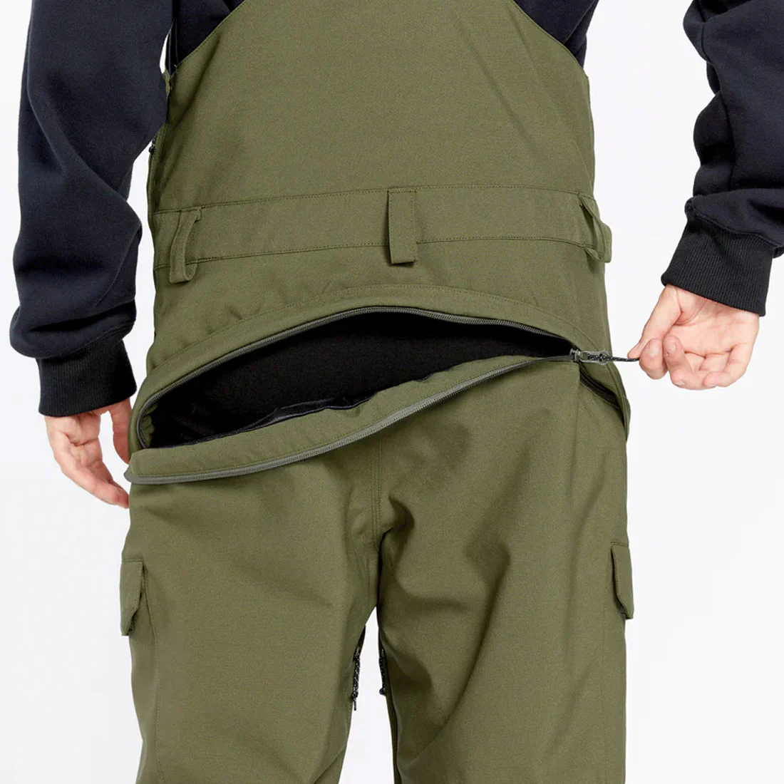 VOLCOM Women's Creston 3D Stretch Bib Overall 2025 - Ivy - Image 8