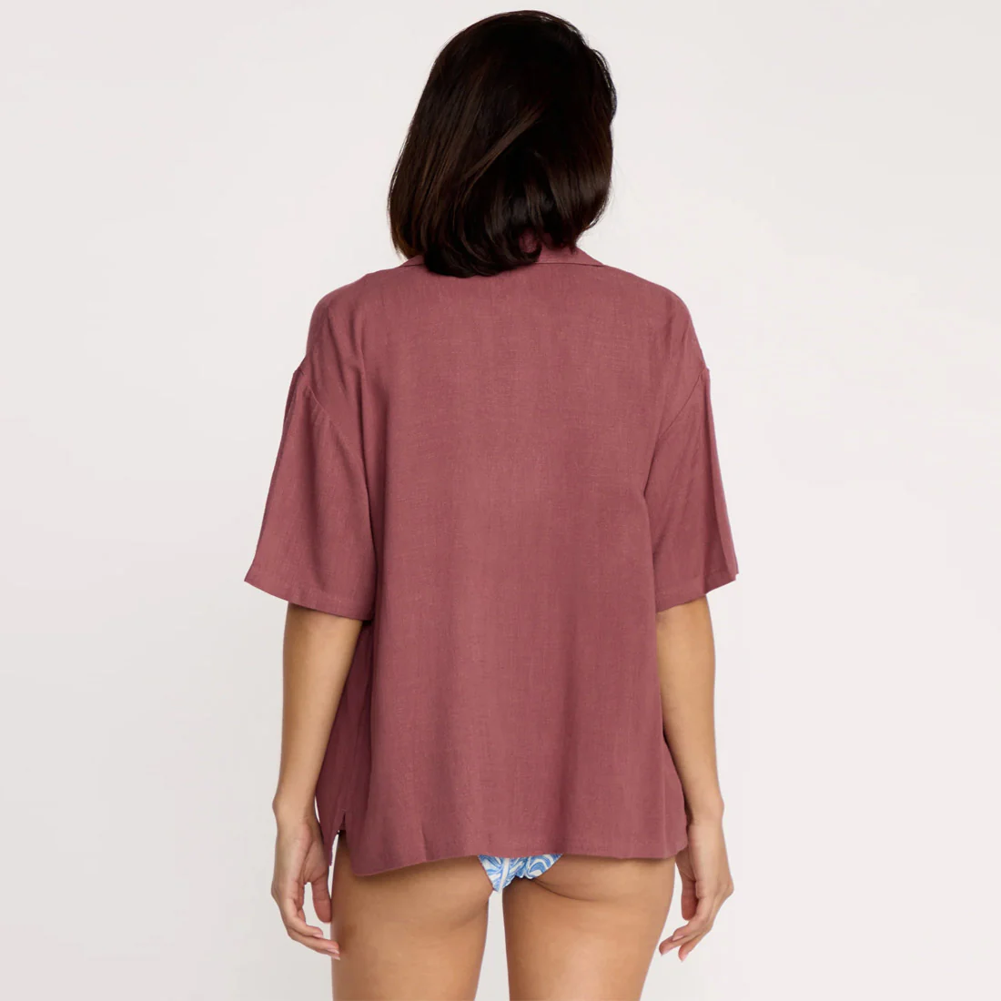 VOLCOM Women's Emma Rushton Short Sleeve Shirt - Vintage Brown - Image 4