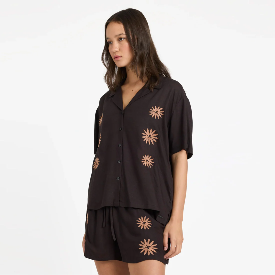 VOLCOM Women's Florez II Shirt - Vintage Black - Image 3