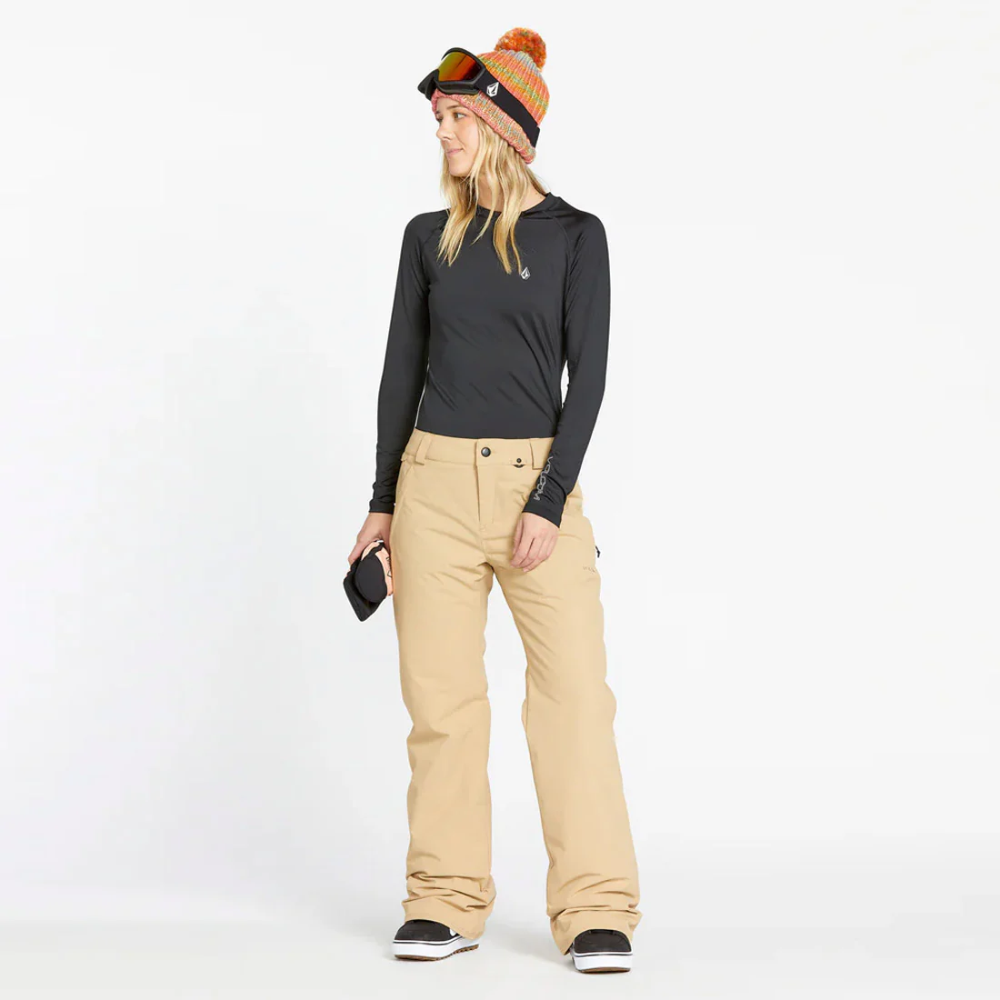 VOLCOM Women's Frochickie Insulated Pant 2025 - Sand - Image 3