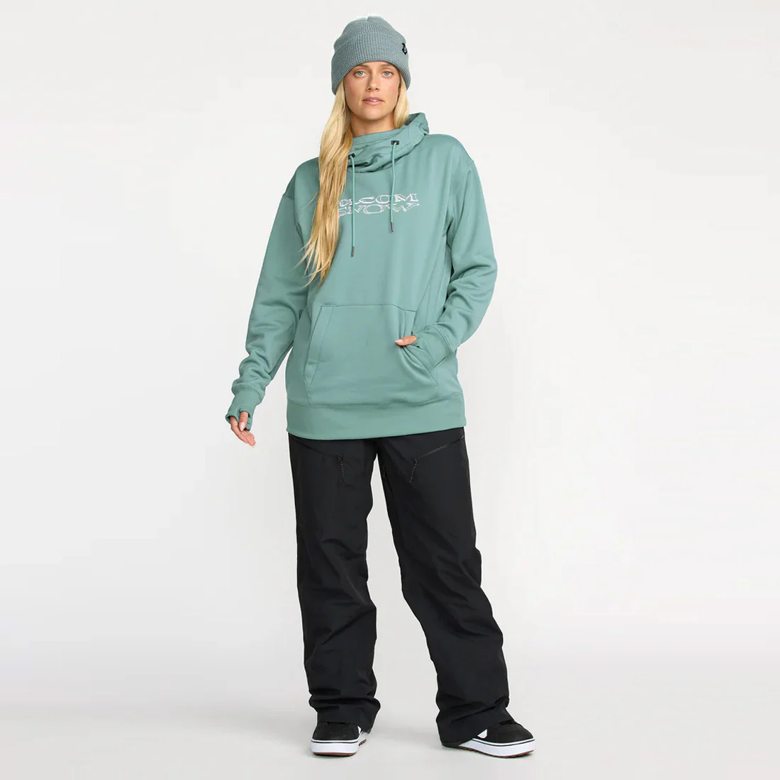 VOLCOM Women's Hydro Riding Pullover - Arctic Blue - Image 3