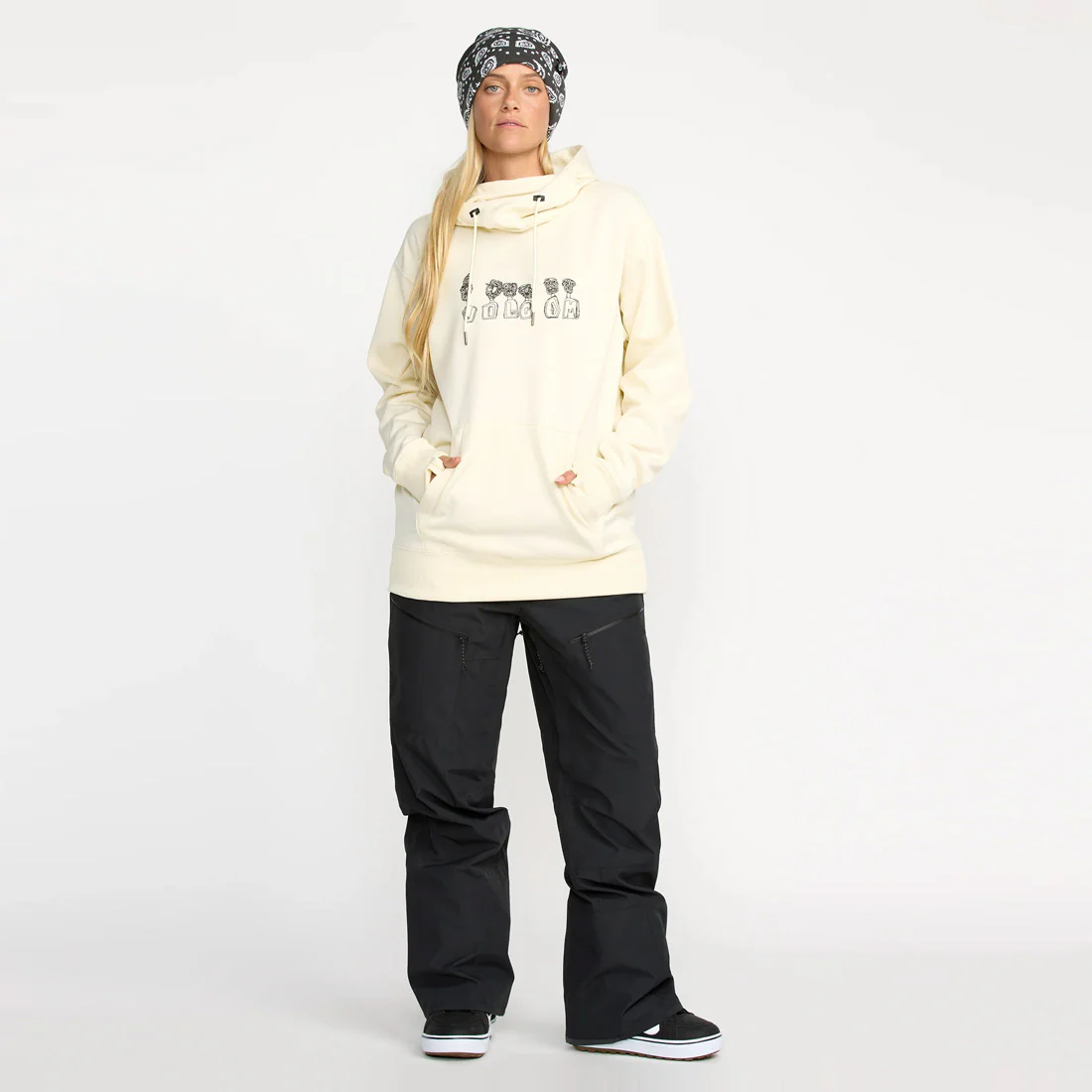 VOLCOM Women's Hydro Riding Pullover - Bone - Image 4
