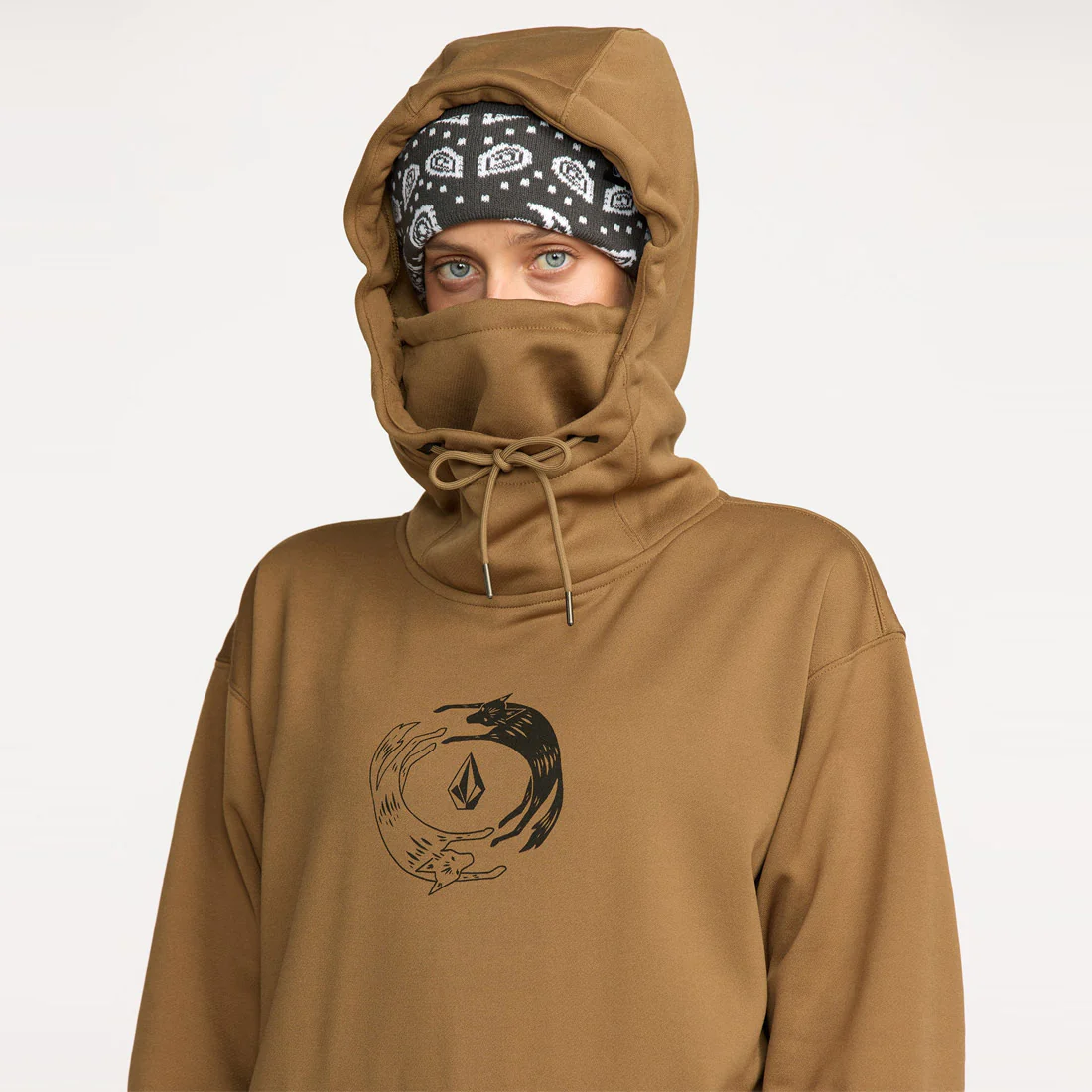 VOLCOM Women's Hydro Riding Pullover - Bronze - Image 3