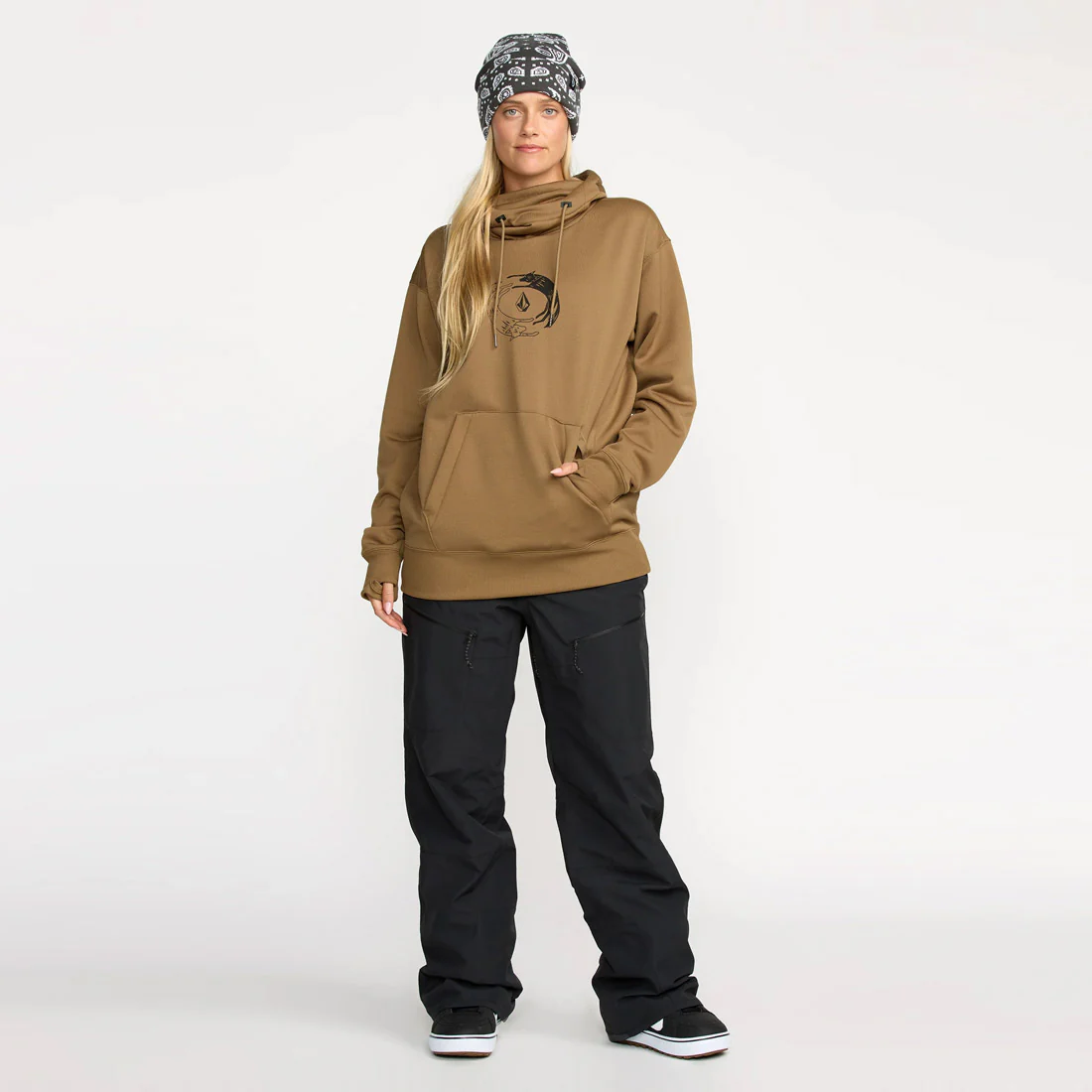 VOLCOM Women's Hydro Riding Pullover - Bronze - Image 4
