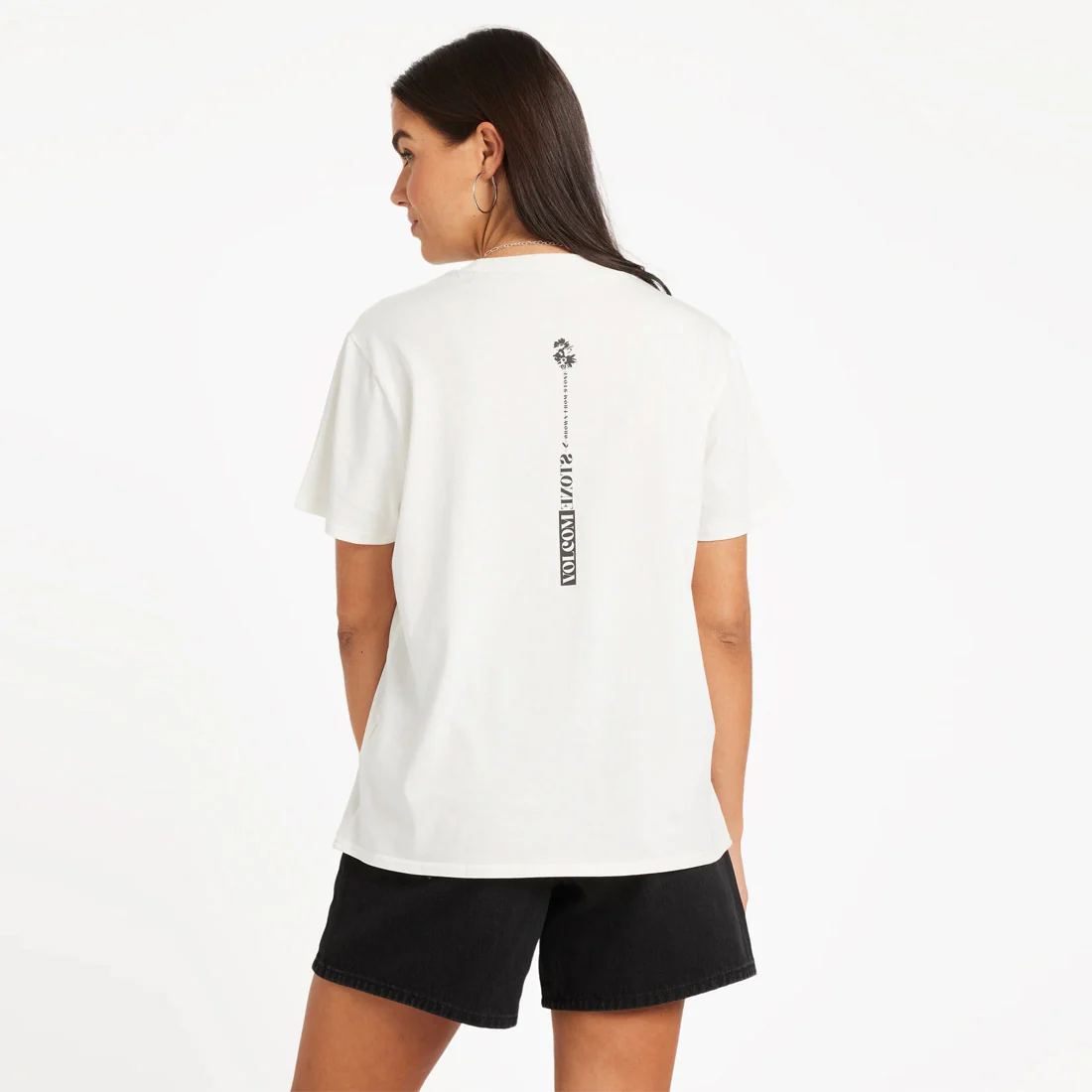 VOLCOM Women's Lock It Up Tee - Star White - Image 2
