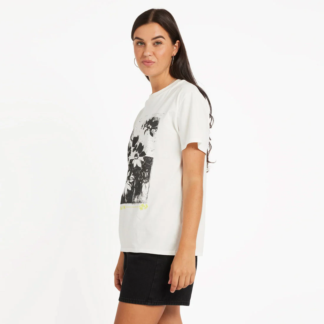 VOLCOM Women's Lock It Up Tee - Star White - Image 3
