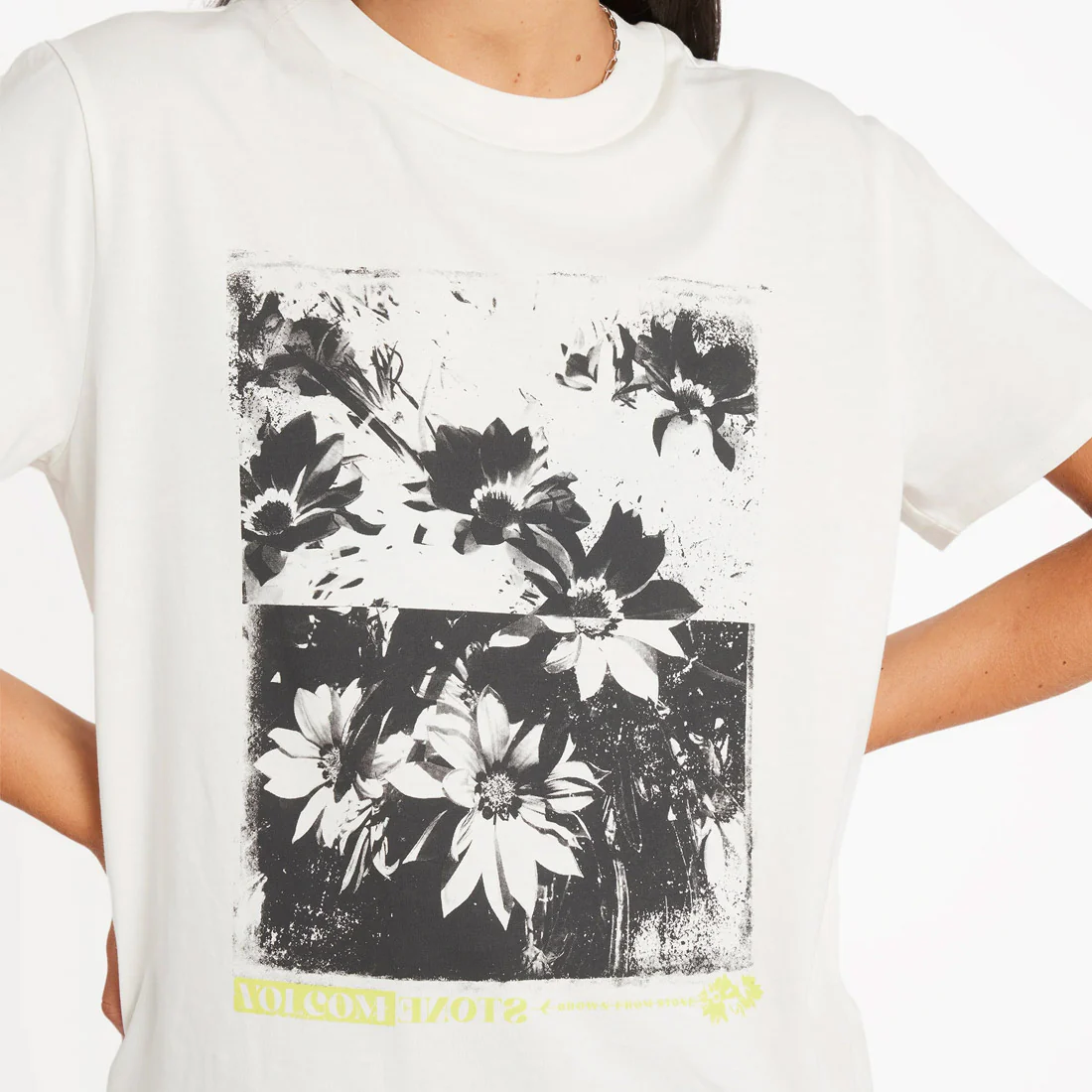 VOLCOM Women's Lock It Up Tee - Star White - Image 5