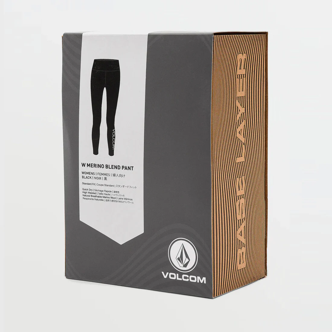VOLCOM Women's Merino Blend Base Layer Pant - Black - Image 6