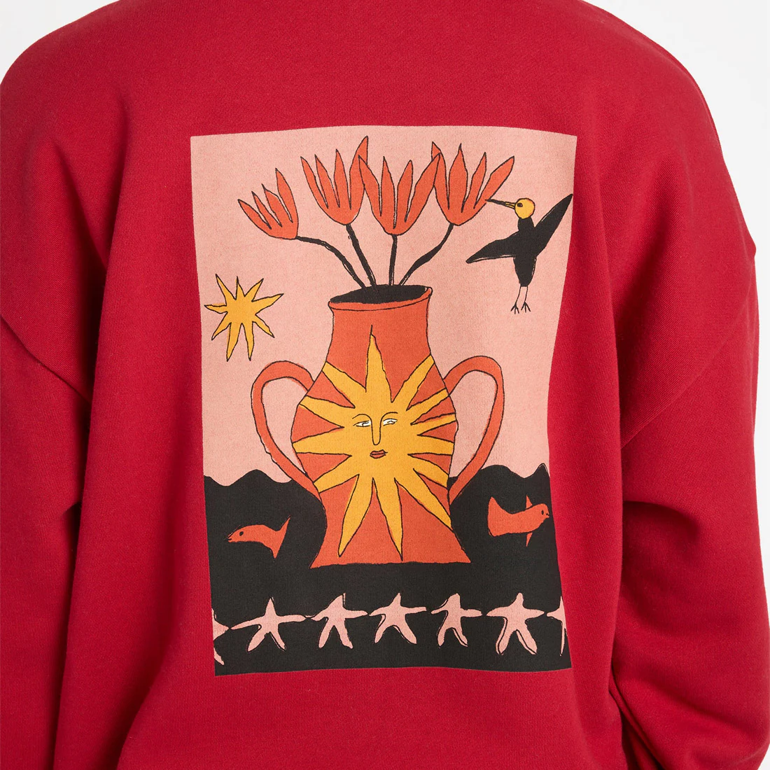 VOLCOM Women's Moove On Pullover - Deep Red - Image 4