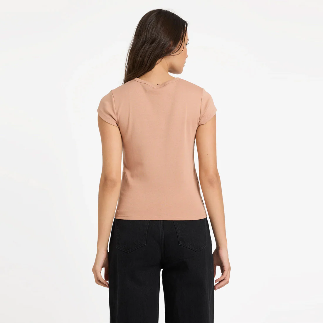 VOLCOM Women's Not Ur Baby Tee - Pale Khaki - Image 2