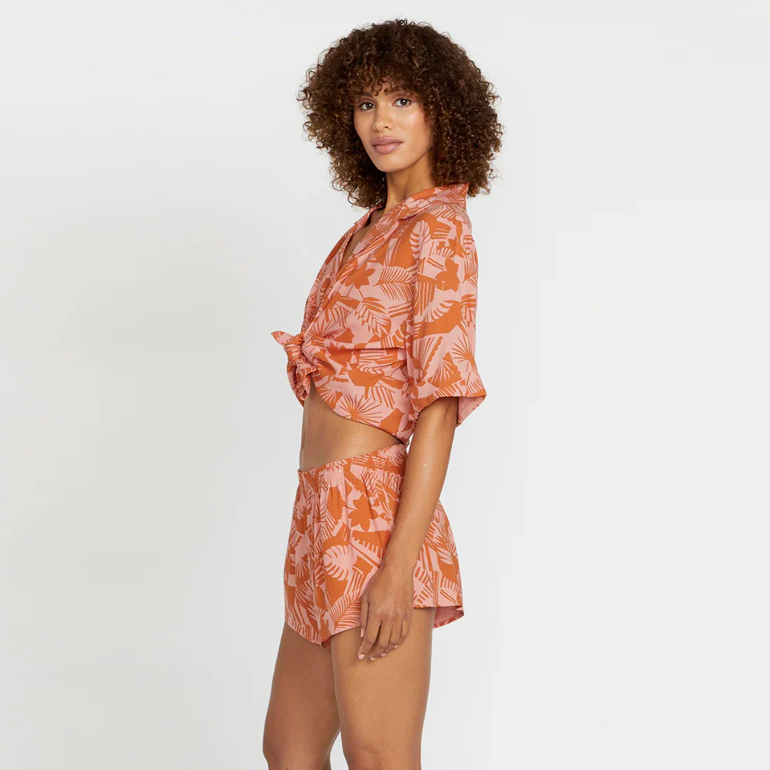 VOLCOM Women's Off Tropic Short - Burnt Sienna - Image 3