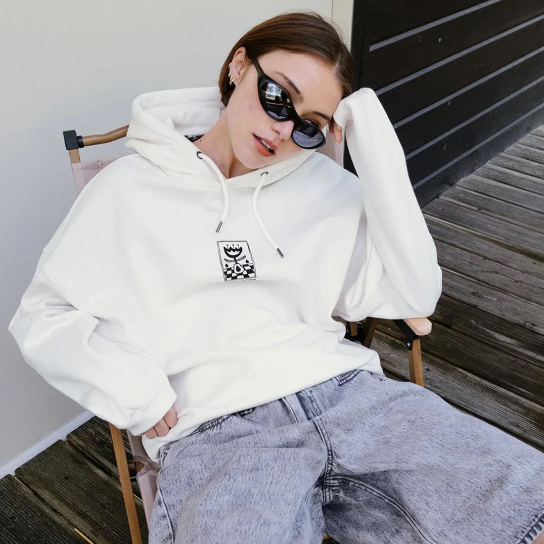 VOLCOM Women's Radical Daze Up Pullover - Off White - Image 3