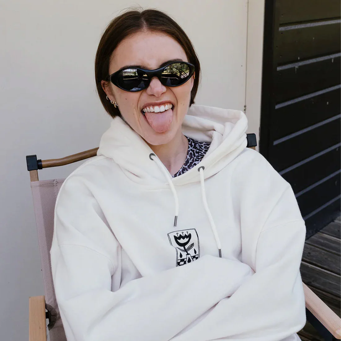 VOLCOM Women's Radical Daze Up Pullover - Off White - Image 4