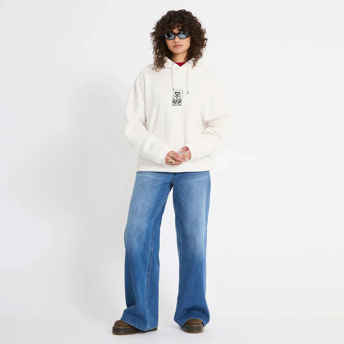 VOLCOM Women's Radical Daze Up Pullover - Off White - Image 5