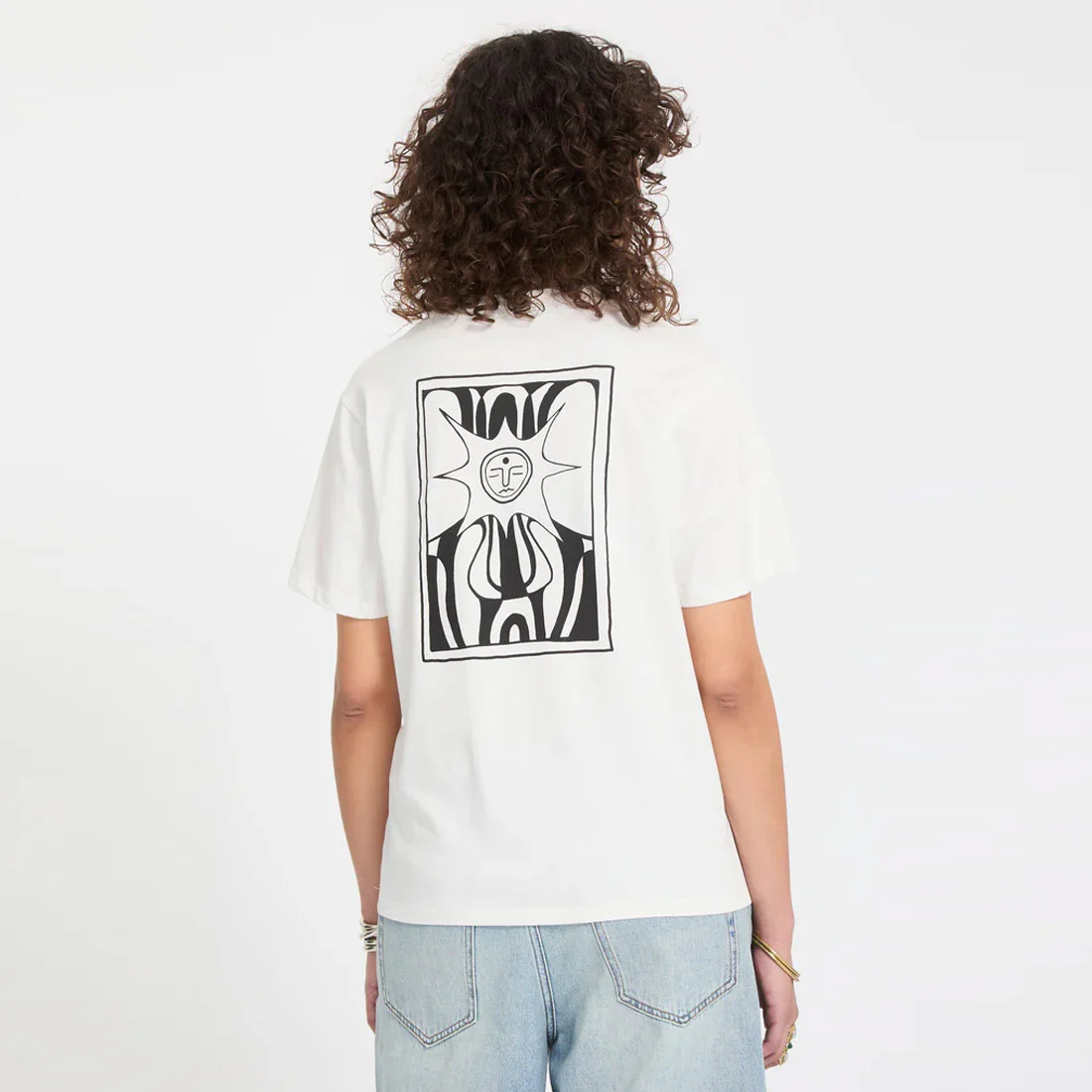 VOLCOM Women's Radical Daze Up Tee - Off White - Image 2