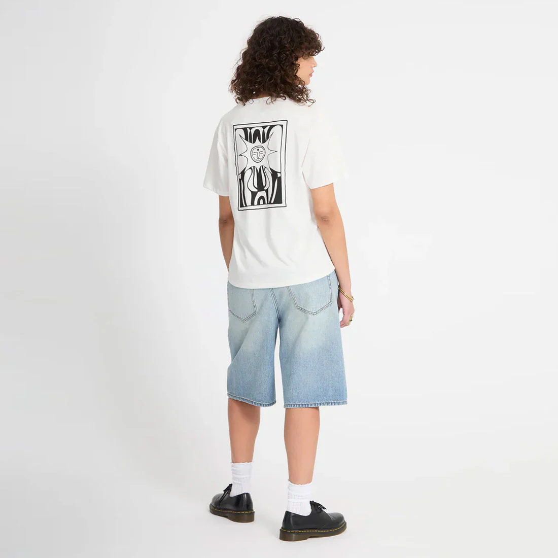 VOLCOM Women's Radical Daze Up Tee - Off White - Image 6