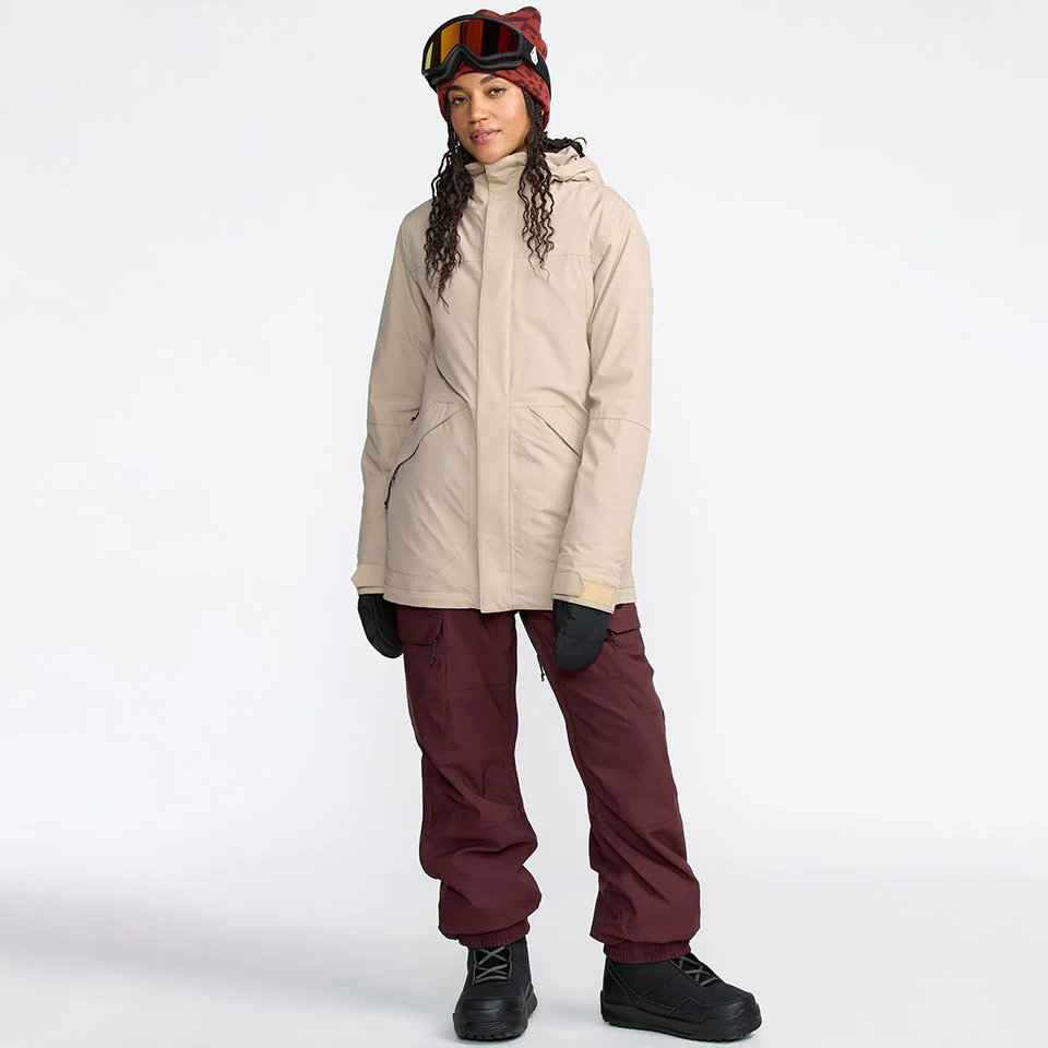 VOLCOM Women's Shelter 20K 3D Stretch Jacket 2026 - Oatmeal - Image 3