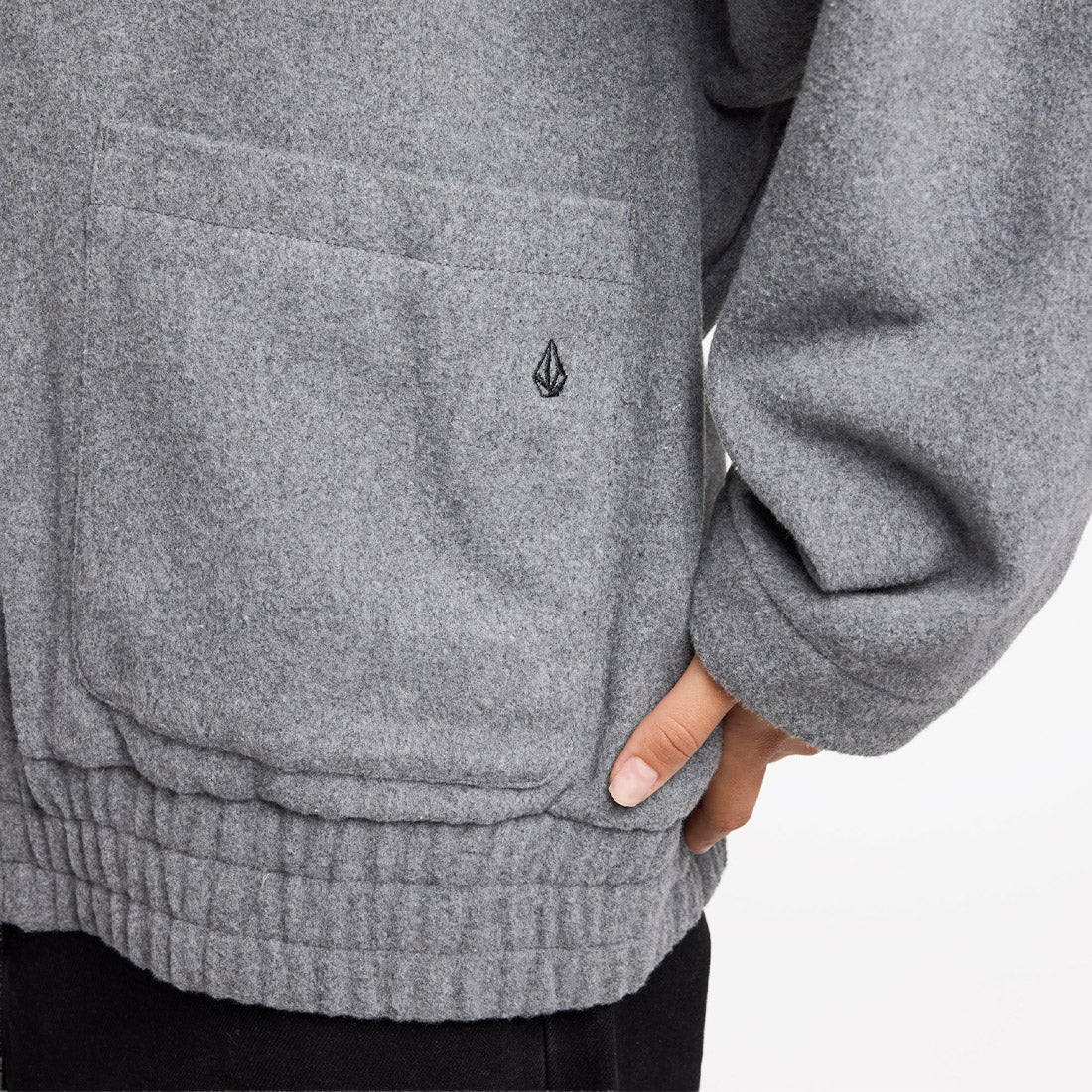 VOLCOM Women's She's Da Bomb Jacket - Heather Grey - Image 4