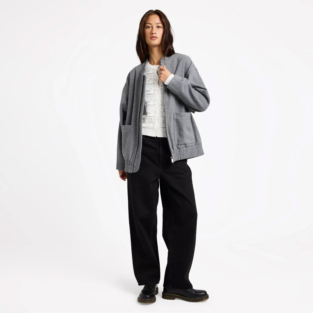 VOLCOM Women's She's Da Bomb Jacket - Heather Grey - Image 5