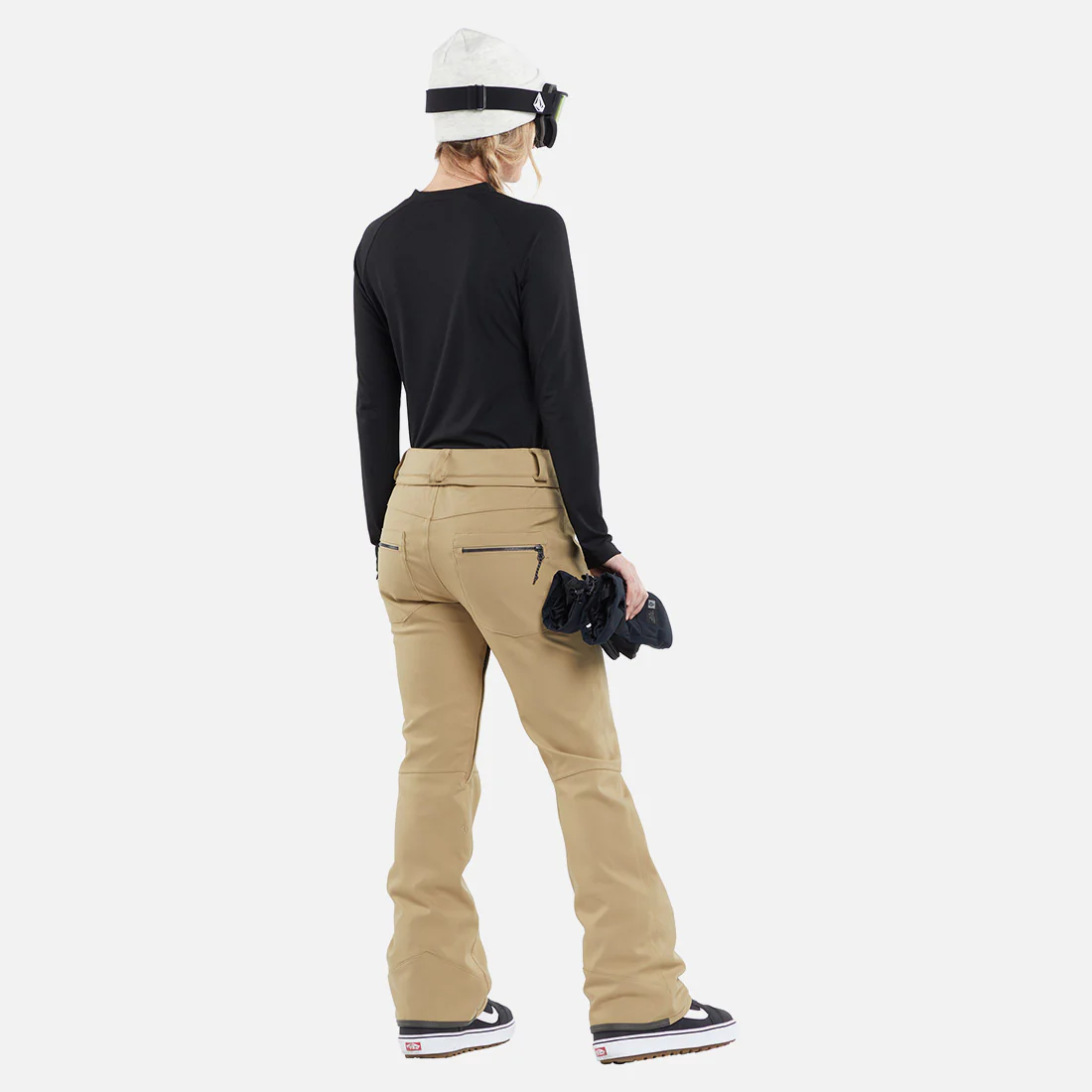 VOLCOM Women's Species Stretch Pant 2024 - Dark Khaki - Image 4