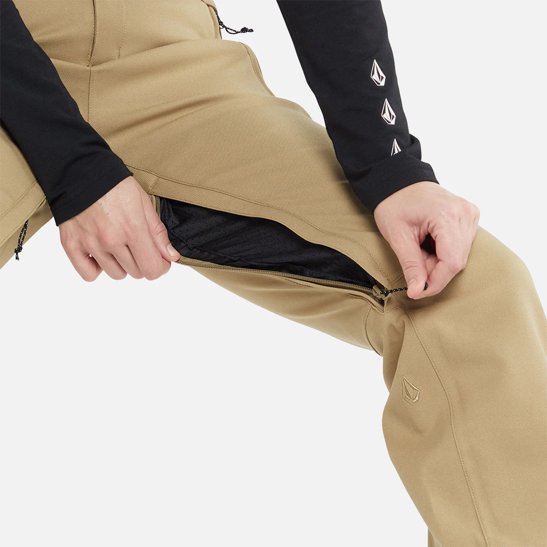 VOLCOM Women's Species Stretch Pant 2024 - Dark Khaki - Image 8