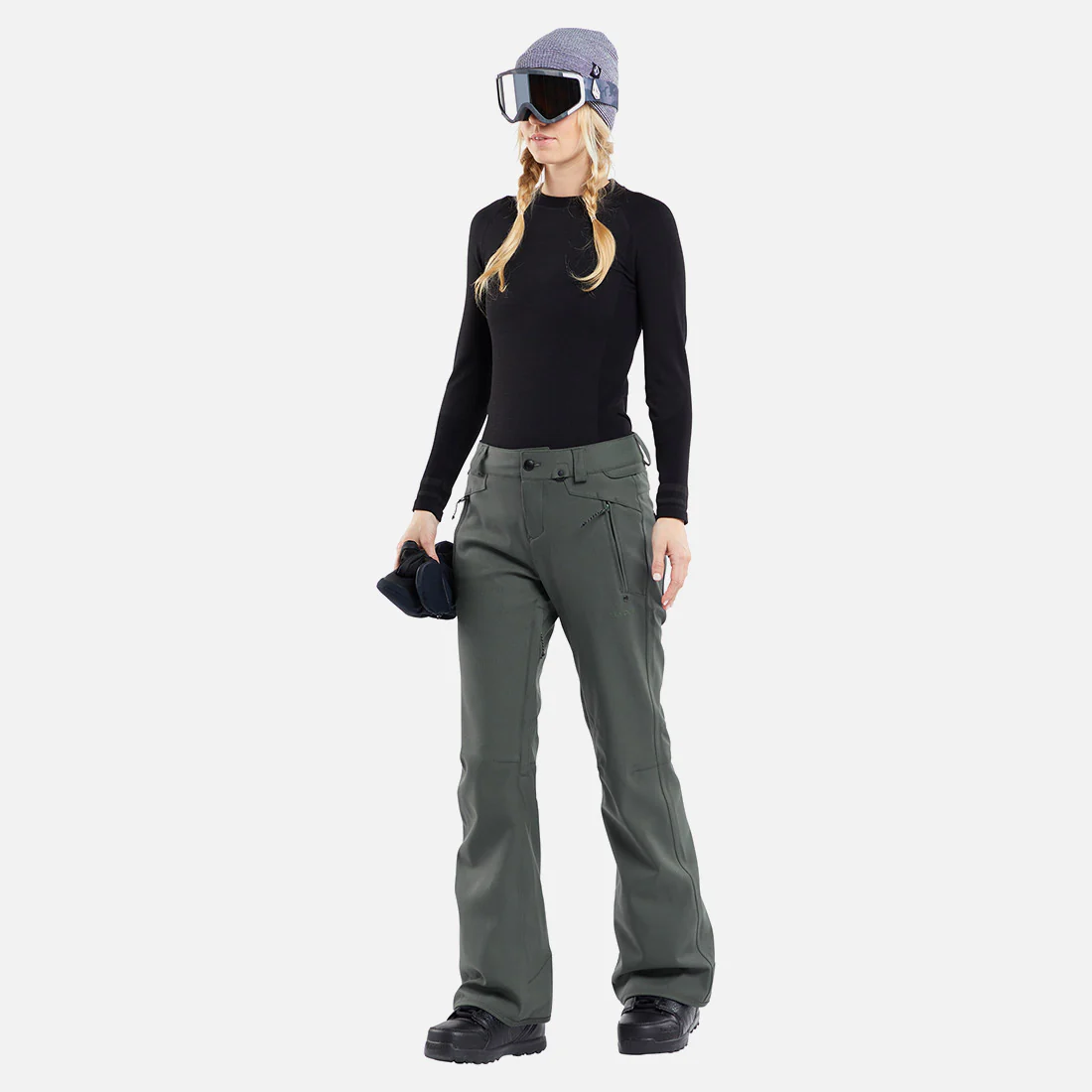 VOLCOM Women's Species Stretch Pant 2024 - Eucalyptus - Image 3