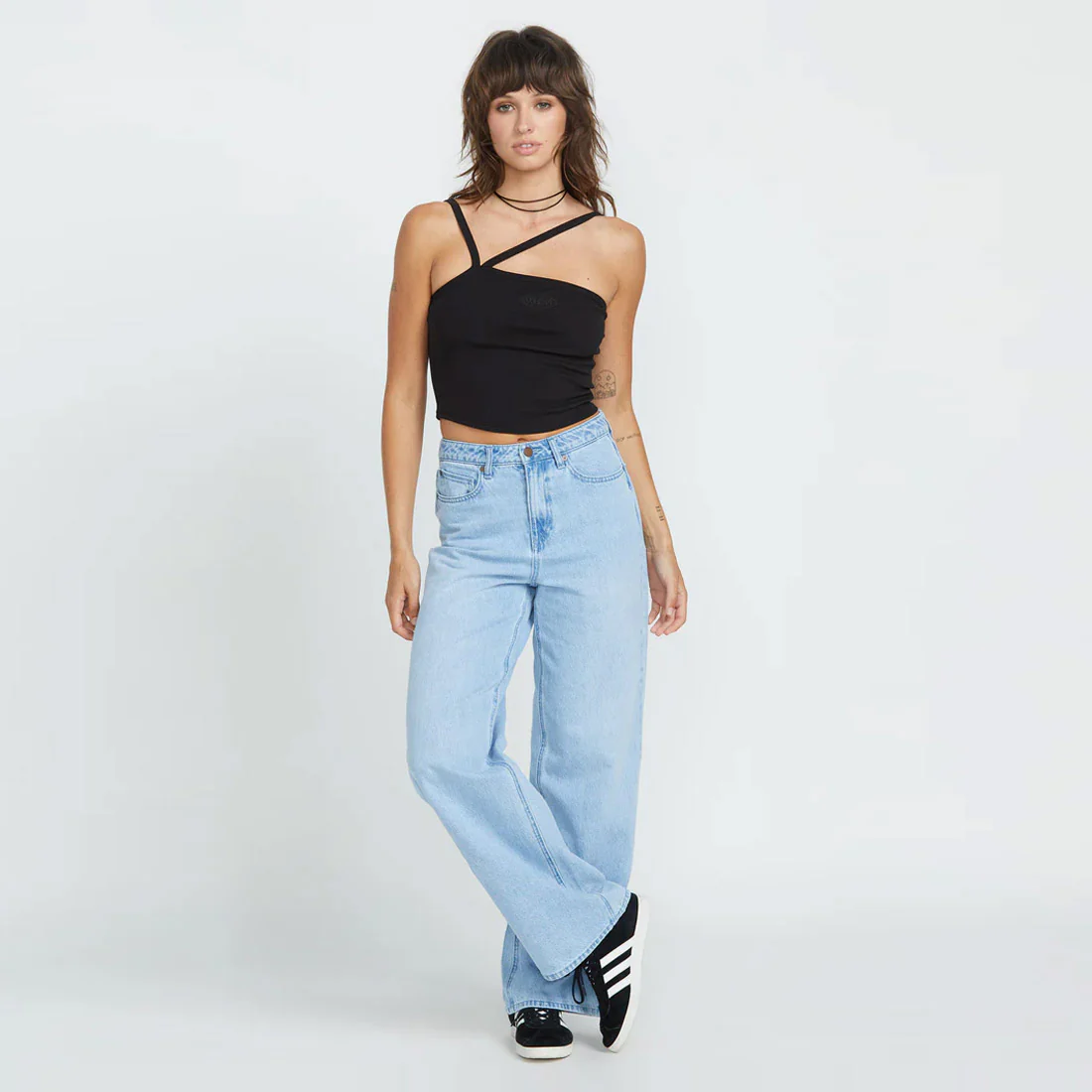VOLCOM Women's Stoned Boyfriend Hirise Jean - Blue Bird - Image 5