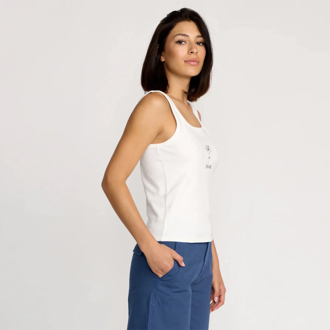 VOLCOM Women's Stoney Time Tank - Star White - Image 3