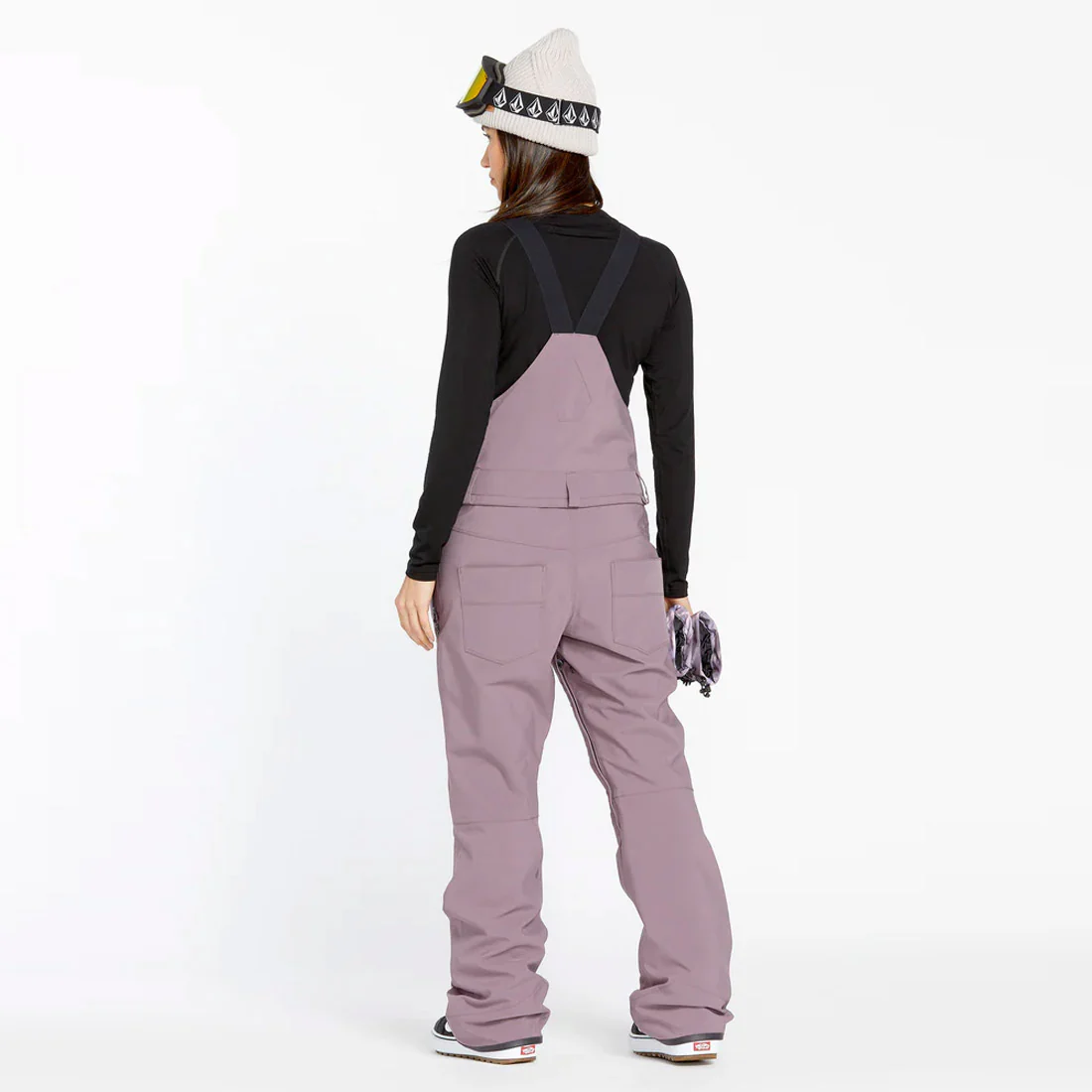 VOLCOM Women's Swift Bib Overall 2025 - Dusty Lavender - Image 2