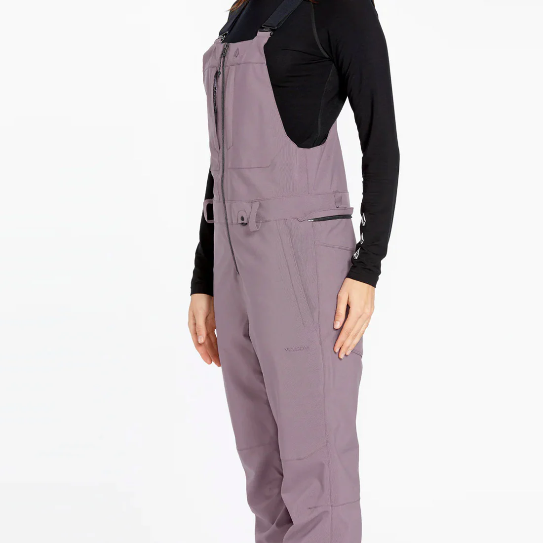 VOLCOM Women's Swift Bib Overall 2025 - Dusty Lavender - Image 3