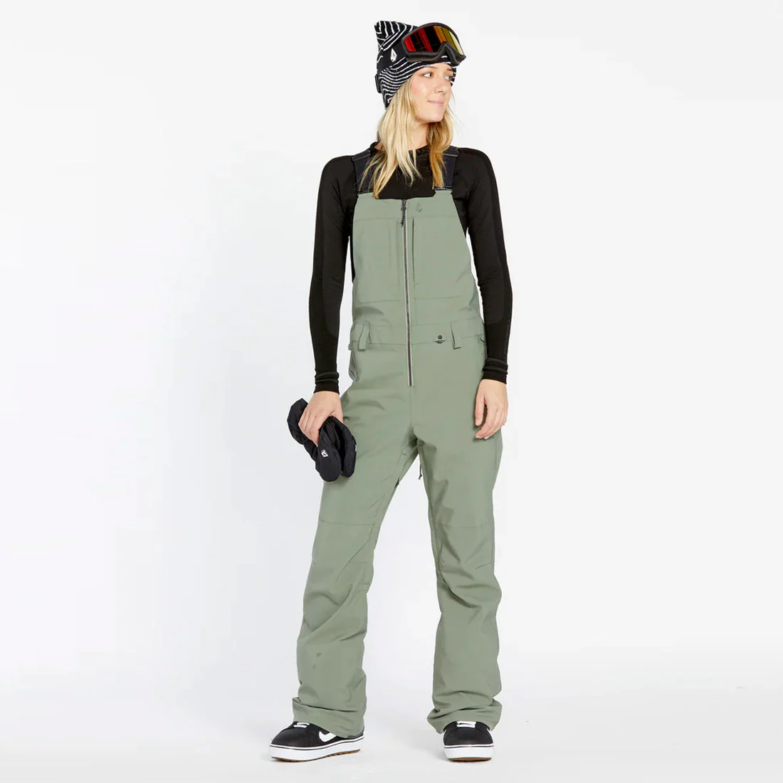 VOLCOM Women's Swift Bib Overall 2025 - Lichen Green - Image 3