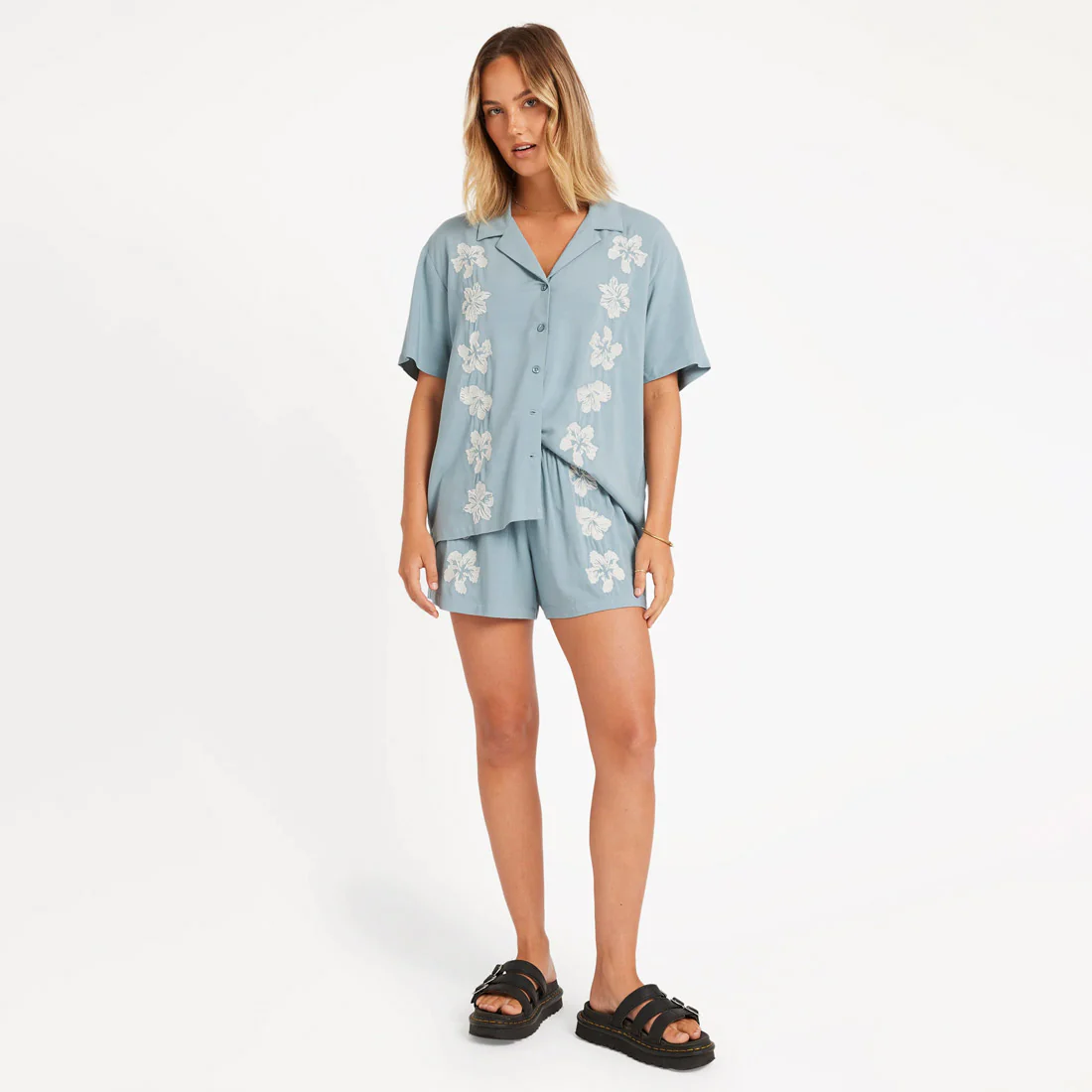 VOLCOM Women's Tropicali Shirt - Blue Sapphire - Image 4