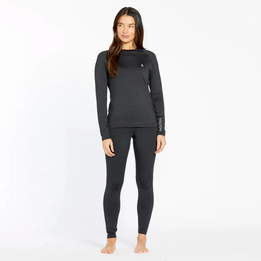 VOLCOM Women's V-Science Base Layer Crew - Black - Image 3