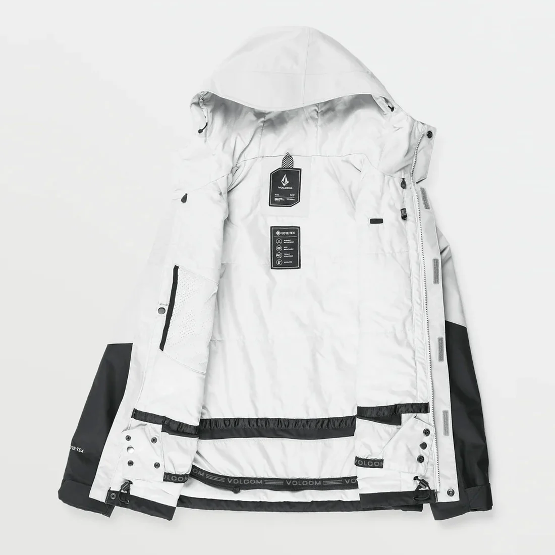 VOLCOM Women's V.Co Aris Insulated Gore-Tex Jacket 2025 - Cloud Grey - Image 5