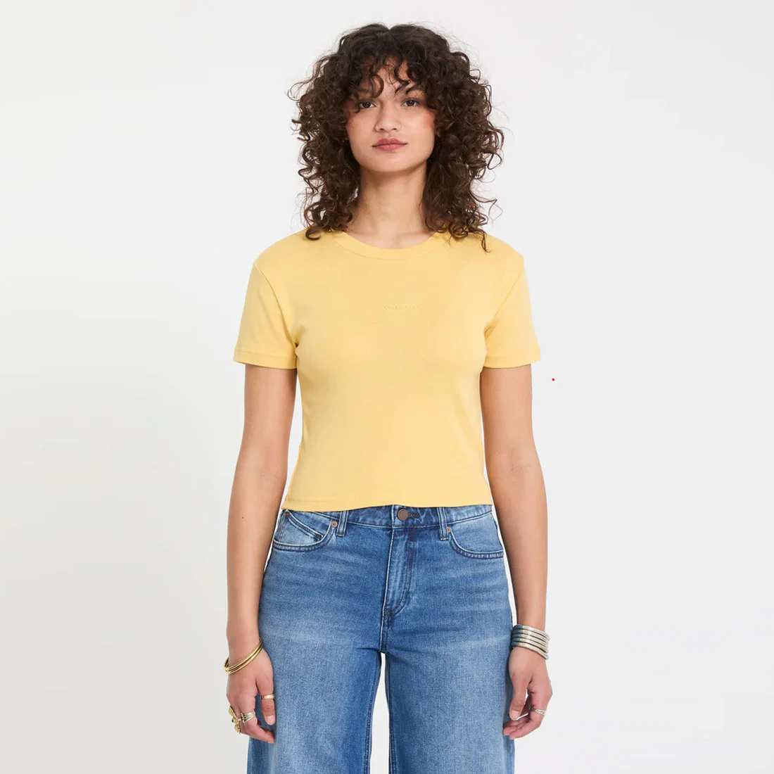 VOLCOM Women's Volcomstone Tight Crop - Sunburst - Image 2