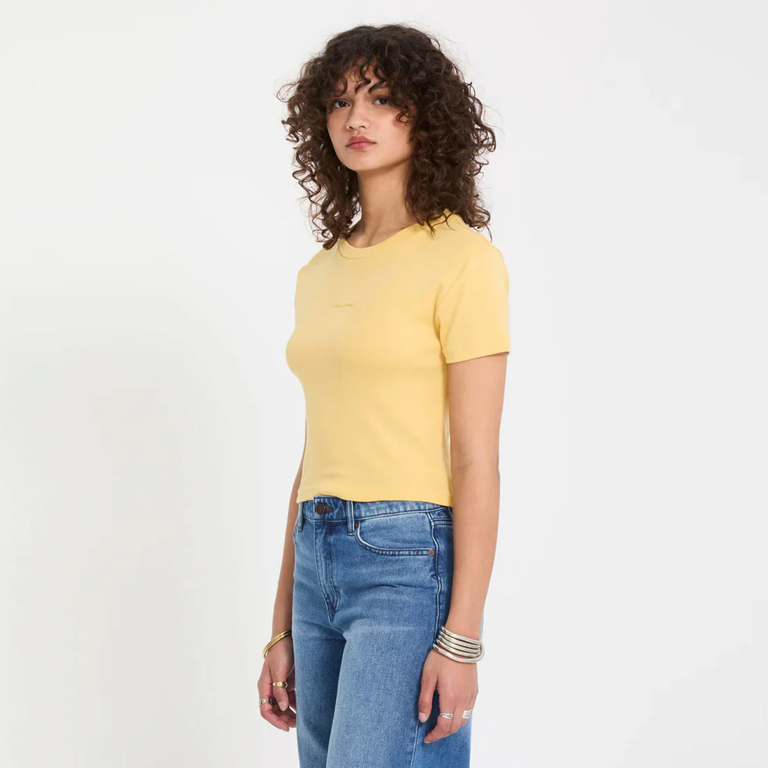 VOLCOM Women's Volcomstone Tight Crop - Sunburst - Image 4