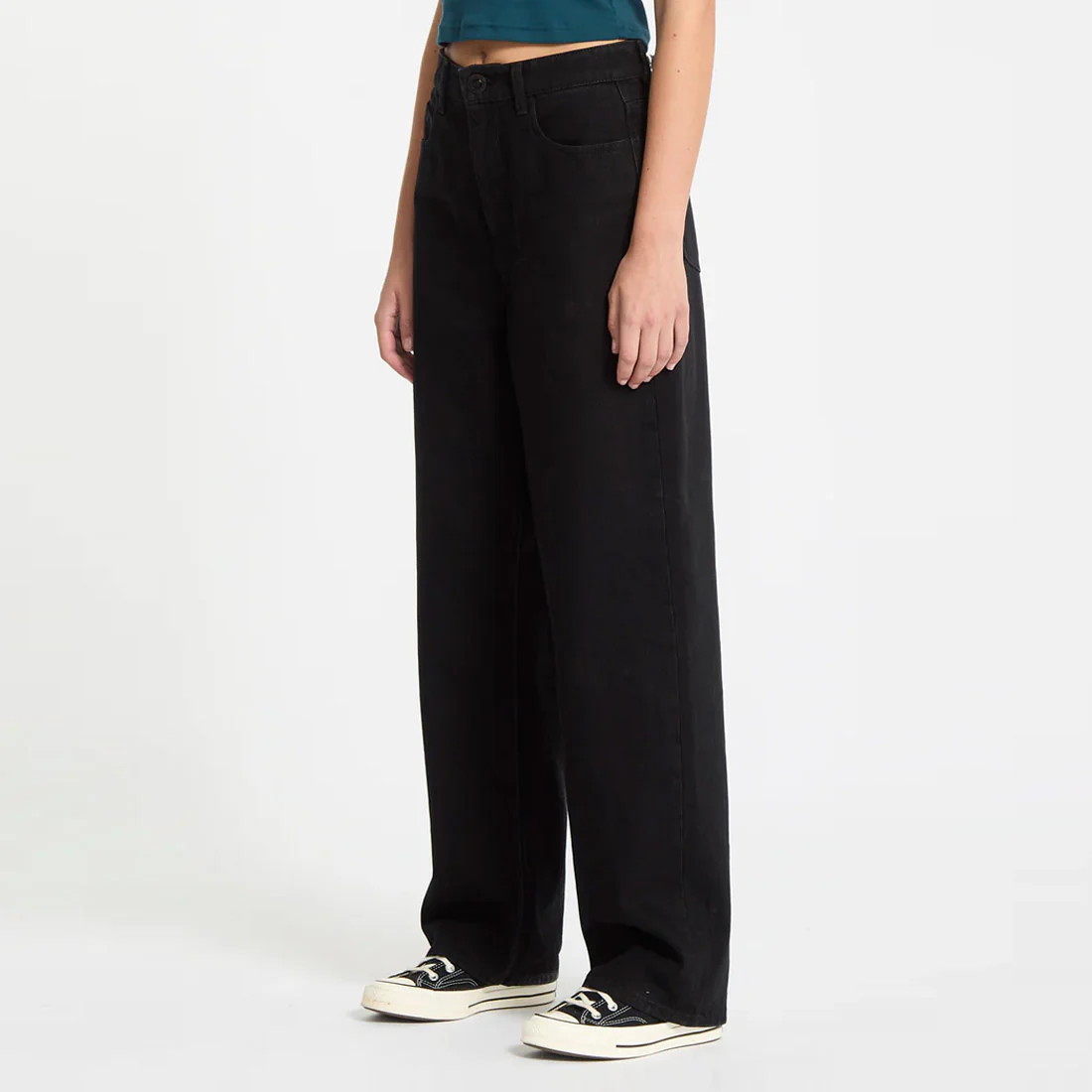 VOLCOM Women's Weellow II Denim - Black - Image 3