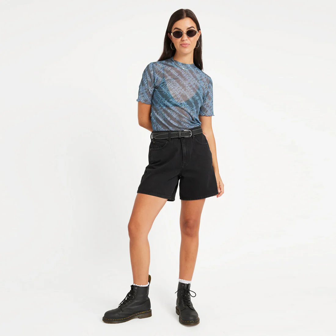 VOLCOM Women's Wicked Lightning Top - Blue Sapphire - Image 5